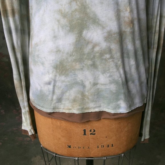 BKE Long Sleeve Tiedye Acid Wash Super Soft Stripe - Picture 3 of 7